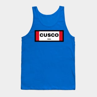 Cusco City in Peruvian Flag Tank Top